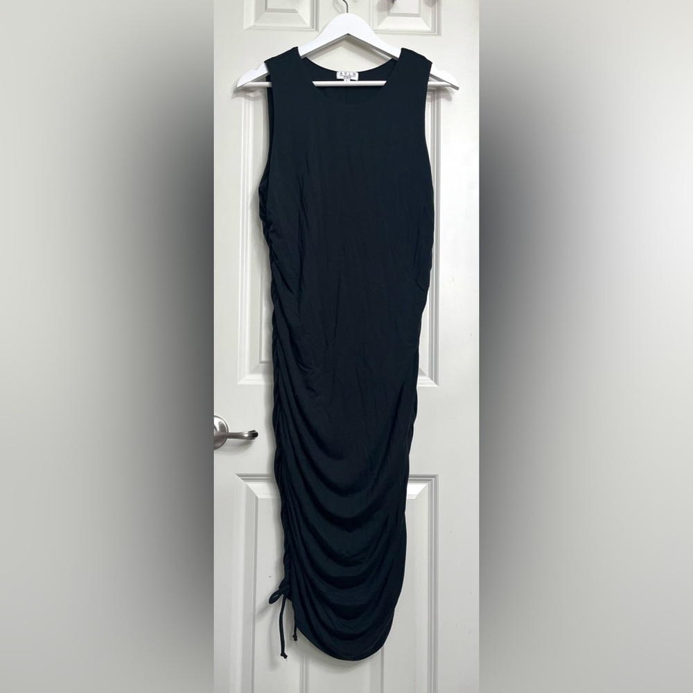 AVLN Studio Sleeveless Ruched Midi Dress NWOT